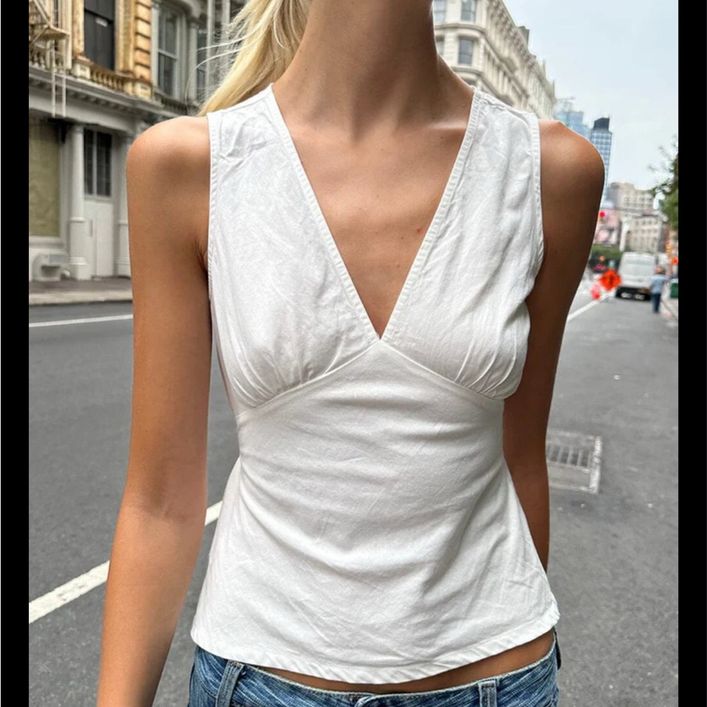 Brandy Melville White Rafaela Top